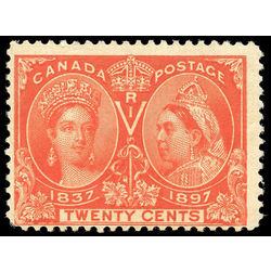 canada stamp 59 queen victoria diamond jubilee 20 1897 M FNH 003