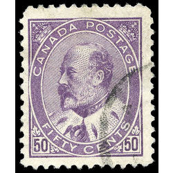 canada stamp 95 edward vii 50 1908 U VF 001