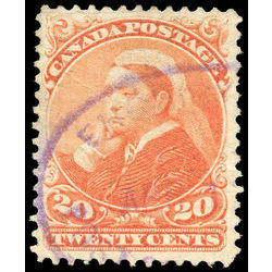 canada stamp 46i queen victoria 20 1893 U VF 001