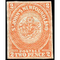 newfoundland stamp 11 1860 second pence issue 2d 1860 M F VF 003