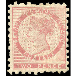 prince edward island stamp 1 queen victoria 2d 1861 m vfog 002