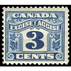 canada revenue stamp fx38 two leaf excise tax 3 1915