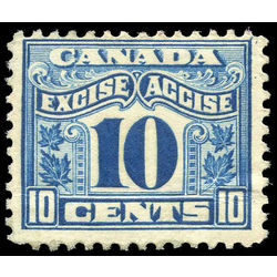 canada revenue stamp fx42 two leaf excise tax 10 1915