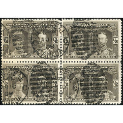 canada stamp 96 prince princess of wales 1908 block of four u f