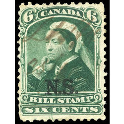 canada revenue stamp nsb7 federal bill stamps 6 1868