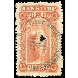 canada revenue stamp ql16 law stamps 20 1871