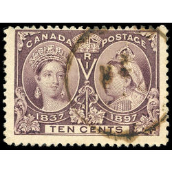 canada stamp 57 queen victoria diamond jubilee 10 1897 U F 004