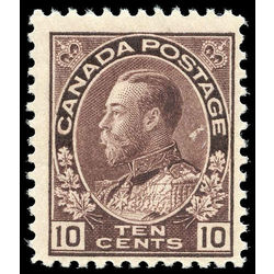 canada stamp 116 king george v 10 1912 M F VFNH 004