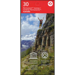 canada stamp bk booklets bk579 unesco world heritage sites in canada 2014