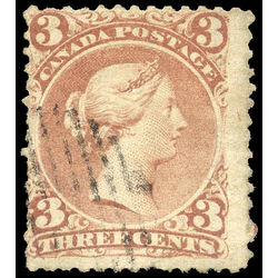 canada stamp 33 queen victoria 3 1868 U VG 003