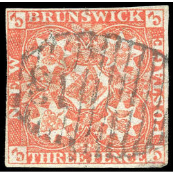 new brunswick stamp 1a pence issue 3d 1851 u vf 003