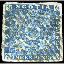nova scotia stamp 3 pence issue 3d 1851 U VF 006