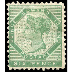 prince edward island stamp 7 queen victoria 6d 1862 M VF 001