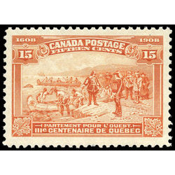 canada stamp 102 champlain s departure 15 1908 m vf 002