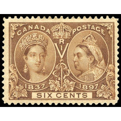 canada stamp 55 queen victoria diamond jubilee 6 1897 M VF 006