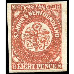 newfoundland stamp 8 1857 first pence issue 8d 1857 M VF 006