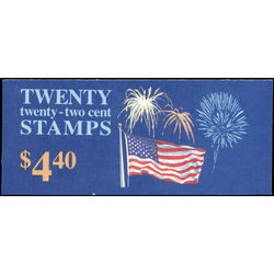 us stamp postage issues bk156 booklet twenty twenty two cent stamps 2276a 1987