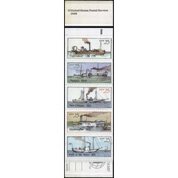 us stamp postage issues bk166 inland waterways steamboats 1989