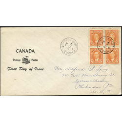 canada stamp 236 king george vi 8 1937 fdc 001