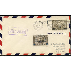 canada stamp c air mail c4 c2 surcharged mercury with scroll in hand 6 1932 FDC 004