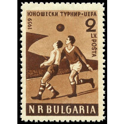 bulgaria stamp 1043 soccer players 2 lev 1959