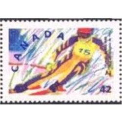 canada stamp 1403 alpine skiing 42 1992