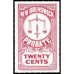 canada revenue stamp nbp22 probate stamp 20 1934