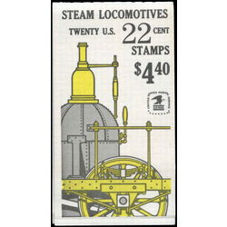 us stamp postage issues bk163 steam locomotives 1987