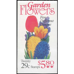 us stamp postage issues bk208 garden flowers 1993