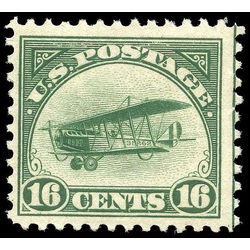 us stamp c air mail c2 curtiss jenny 16 1918 m nh 002