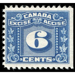 canada revenue stamp fx67 three leaf excise tax 6 1934