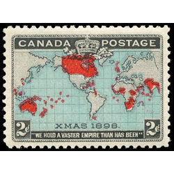 canada stamp 86b christmas map of british empire 2 1898 m vfnh 002