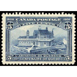 canada stamp 99 champlain s habitation 5 1908 m vf 004