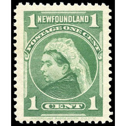 newfoundland stamp 80 queen victoria 1 1898 m vfnh 001