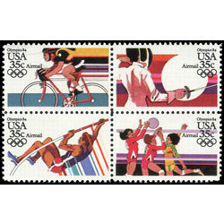 us stamp c air mail c112a summer olympics 1984 1983
