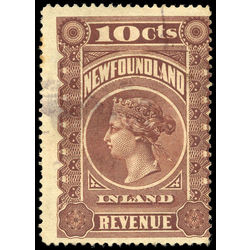canada revenue stamp nfr2 queen victoria 10 1898