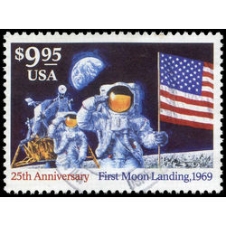 us stamp postage issues 2842 moon landing 25th anniversary 9 95 1994