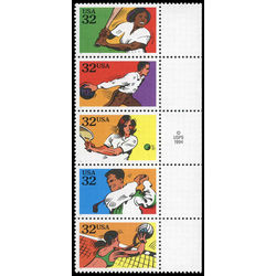 us stamp postage issues 2965a recreational sports 1995 PB