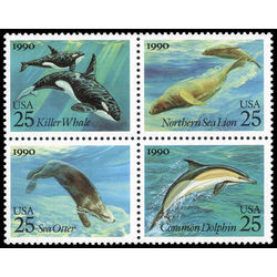 us stamp postage issues 2511a sea creatures 1990