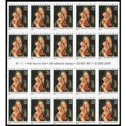 us stamp postage issues 3536a christmas 2001