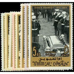umm al qiwain stamp 26 33 john f kennedy 1917 1963 1965