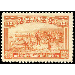 canada stamp 102 champlain s departure 15 1908 m vf ng 003