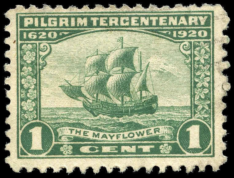Download Buy US #548 - The Mayflower (1920) 1¢ | Vista Stamps