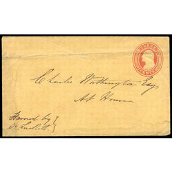 us stamp u postal stationery u2 washington 3 1853 U