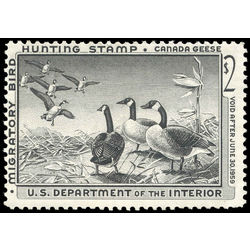 us stamp rw hunting permit rw25 canadan geese 2 1958