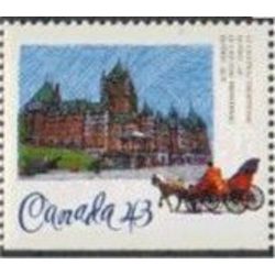 canada stamp 1470 chateau frontenac quebec city qc 43 1993