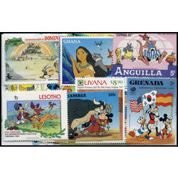 disney cartoons on stamps