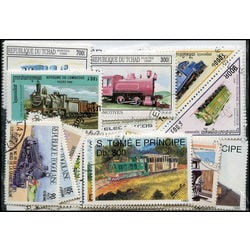 trains on stamps