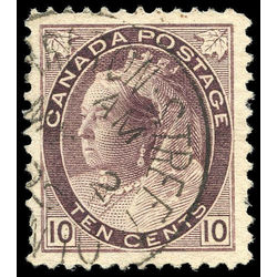 canada stamp 83 queen victoria 10 1898 u vf 003