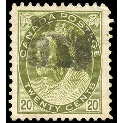 canada stamp 84 queen victoria 20 1900 u vf 007